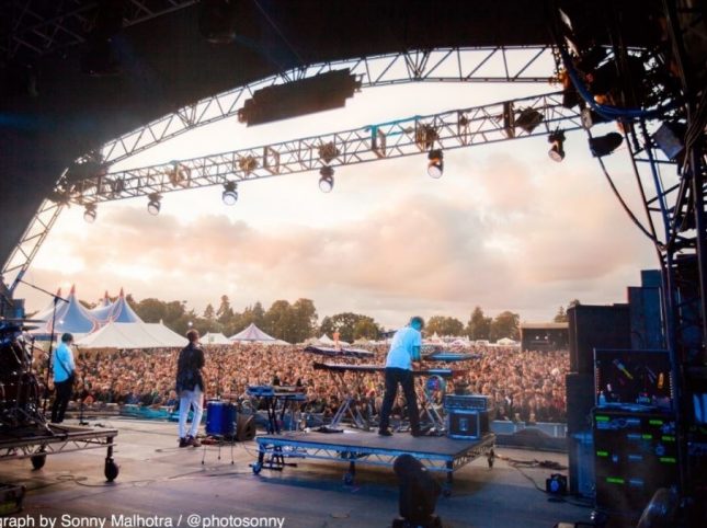 Woods stage rear view